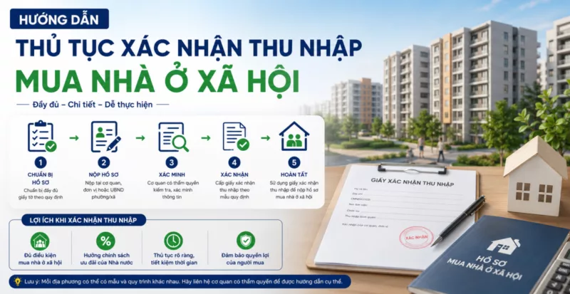 Hướng dẫn thủ tục xác nhận thu nhập mua nhà ở xã hội