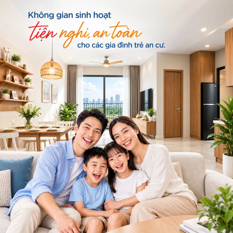 Dự án Nhà ở xã hội Khu dân cư TTC Không gian sinh hoạt tiện nghi, an toàn cho các gia đình trẻ an cư